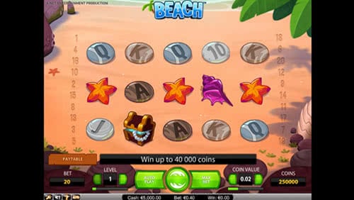 Beach Slot Machine Gameplay
