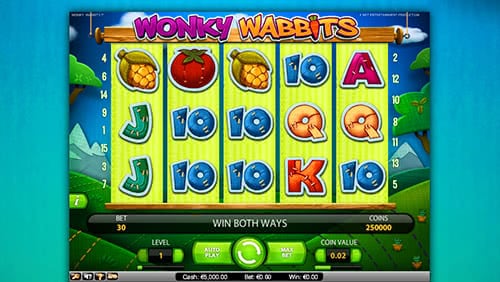 Wonky Wabbits NetEnt video slot theme is taken from cartoon and this fact make gameplay flow faster and easier.