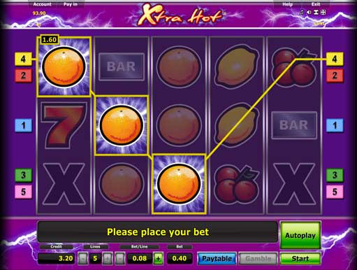 Slot Machine Xtra Hot | SSB Shop
