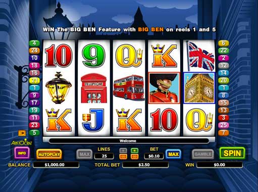 Play Big Ben slot machine online