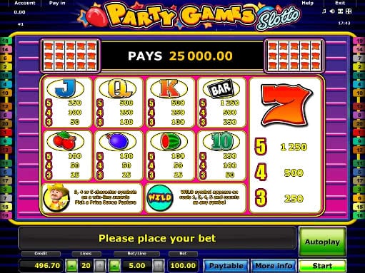 Gamble Party Games Slotto for free