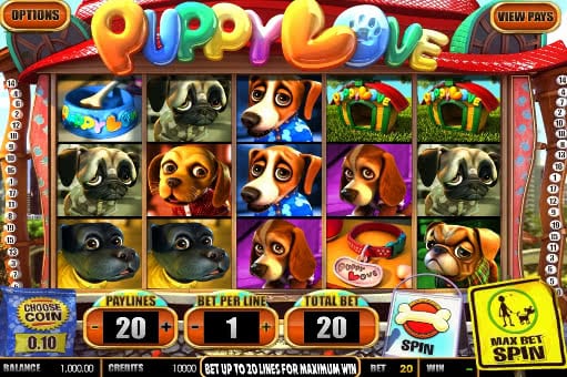 Gamble Puppy Love slot machine online