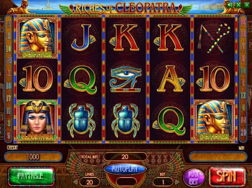 Gamble Riches of Cleopatra slot machine