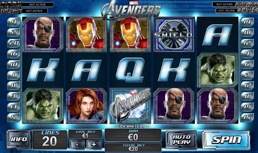 Gamble the Avengers slot machine online