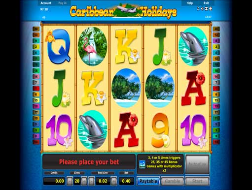 Caribbean holidays slot machine online novomatic horse movies