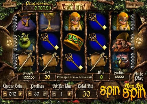 Gamble Enchanted slot machine for free