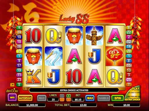 Play online Lucky 88 slot machine