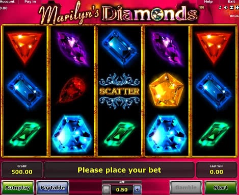Test Marilyn's Diamonds slot online